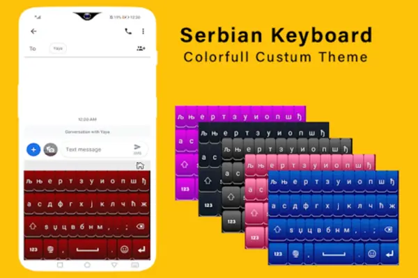 Serbian Keyboard ✌ android App screenshot 4